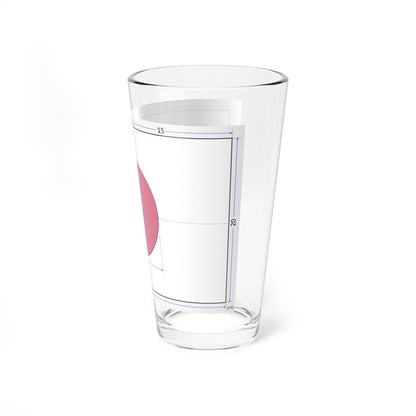 Flag of Japan construction sheet (Japan) Pint Glass 16oz