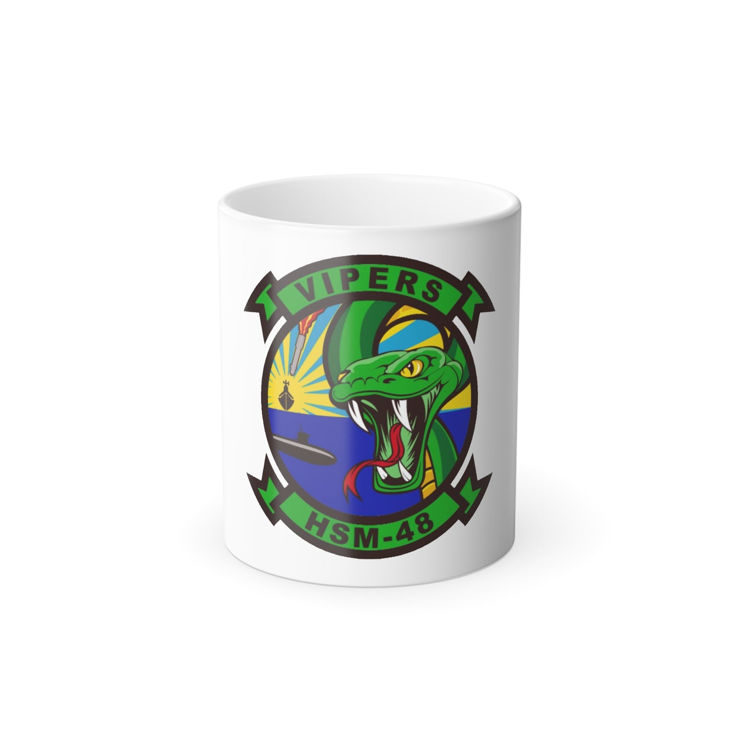 HSM 48 Helicopter Maritime Strike Squadron 48 (U.S. Navy) Color Changing Mug 11oz
