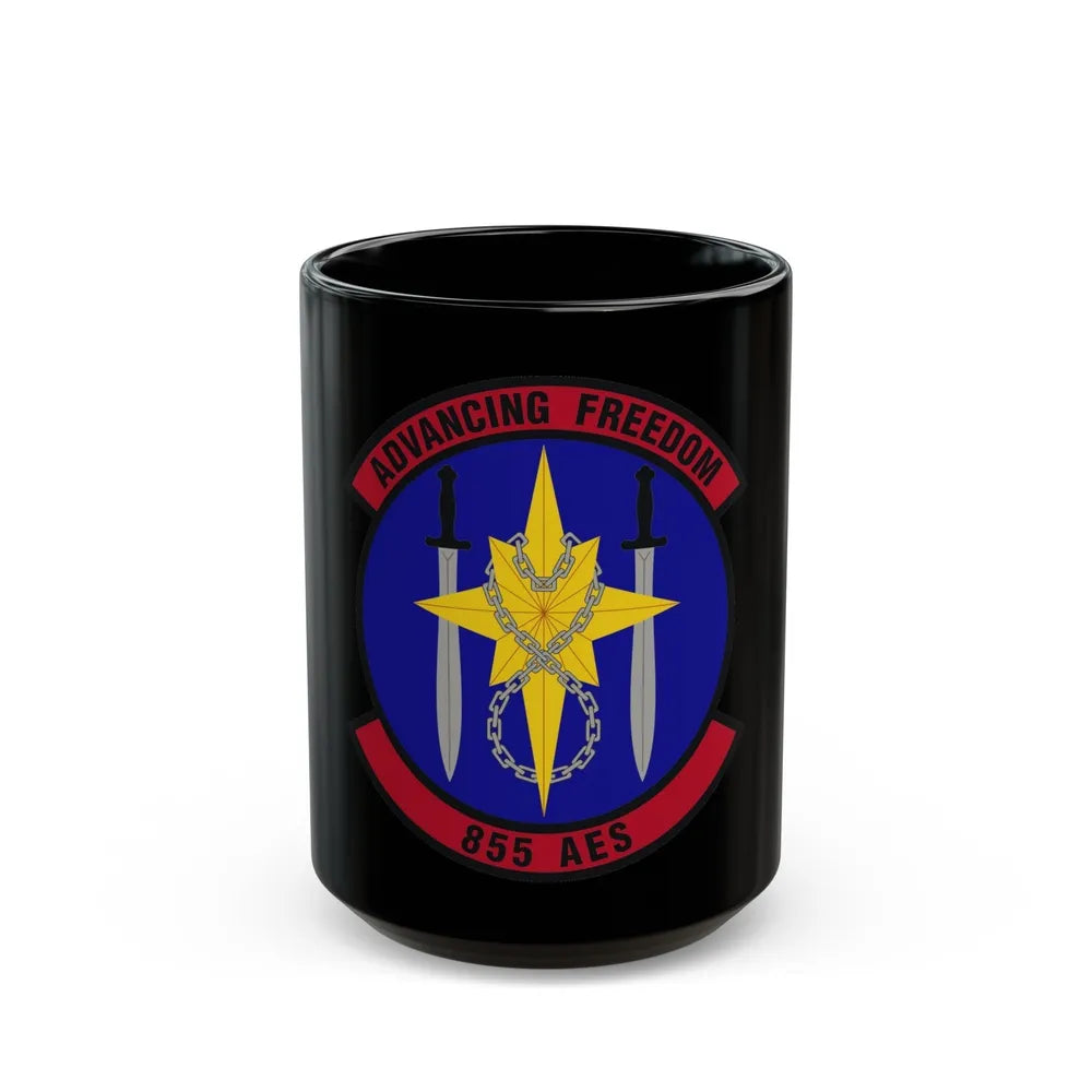 855th Air Expeditionary Squadron (U.S. Air Force) Black Coffee Mug-15oz-Go Mug Yourself