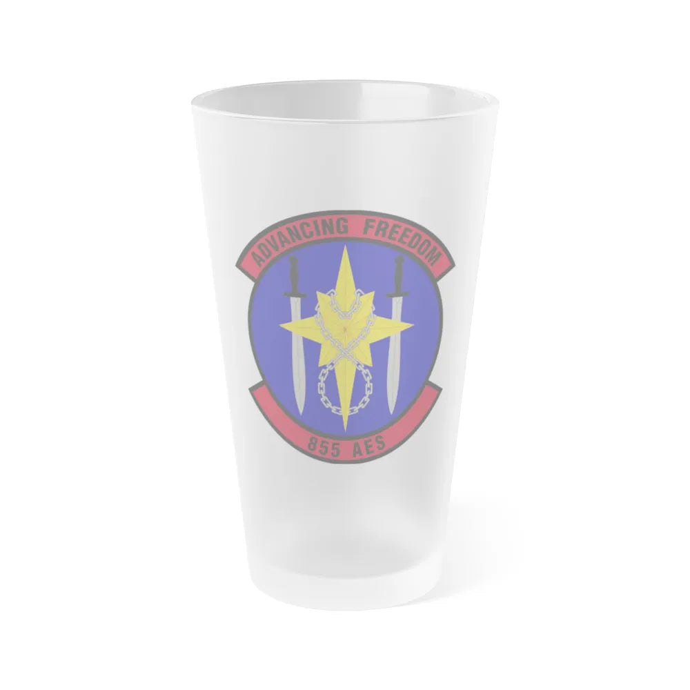 855th Air Expeditionary Squadron (U.S. Air Force) Frosted Pint Glass 16oz-Go Mug Yourself