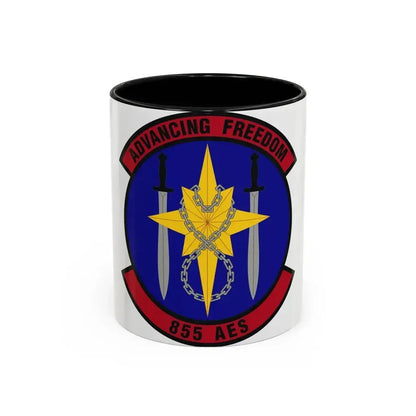 855th Air Expeditionary Squadron (U.S. Air Force) Accent Coffee Mug 11oz Black - Go Mug Yourself