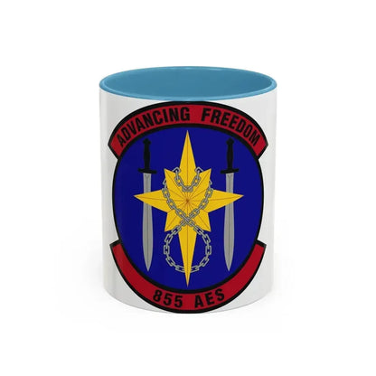 855th Air Expeditionary Squadron (U.S. Air Force) Accent Coffee Mug 11oz Light Blue - Go Mug Yourself