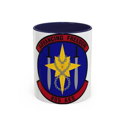 855th Air Expeditionary Squadron (U.S. Air Force) Accent Coffee Mug 11oz Navy - Go Mug Yourself