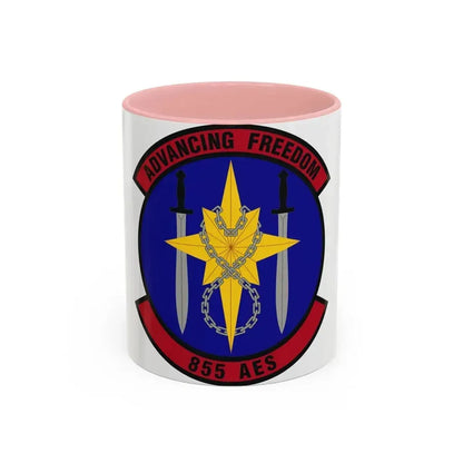 855th Air Expeditionary Squadron (U.S. Air Force) Accent Coffee Mug 11oz Pink - Go Mug Yourself