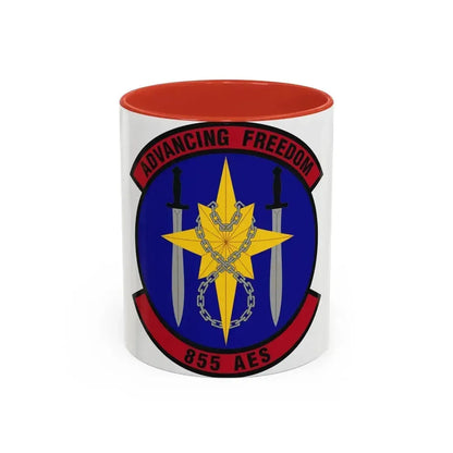 855th Air Expeditionary Squadron (U.S. Air Force) Accent Coffee Mug 11oz Red - Go Mug Yourself