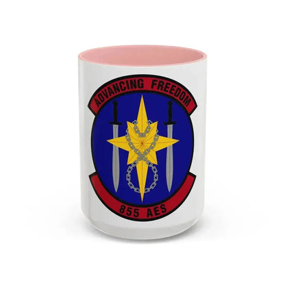 855th Air Expeditionary Squadron (U.S. Air Force) Accent Coffee Mug 15oz Pink - Go Mug Yourself