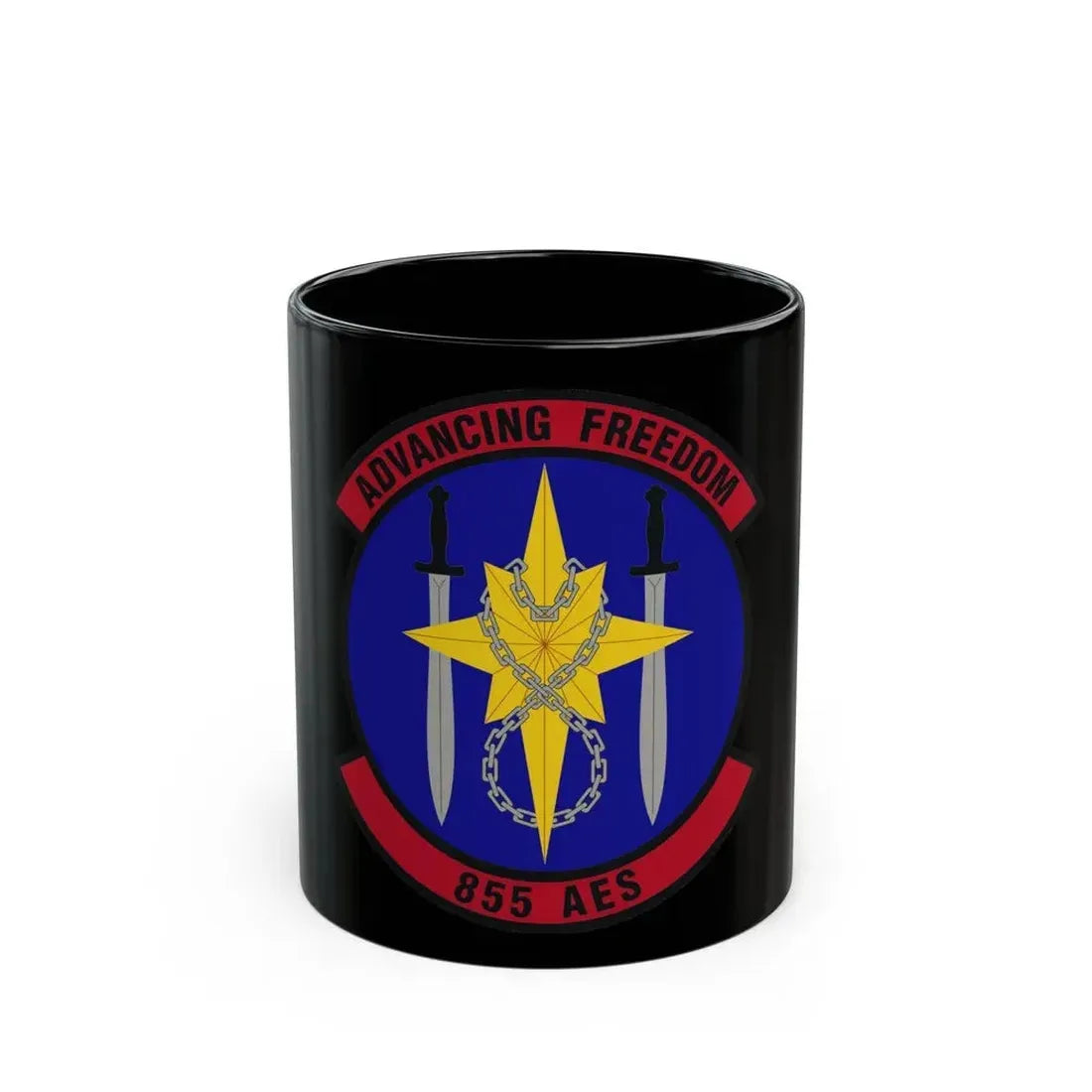 855th Air Expeditionary Squadron (U.S. Air Force) Black Coffee Mug 11oz - Go Mug Yourself