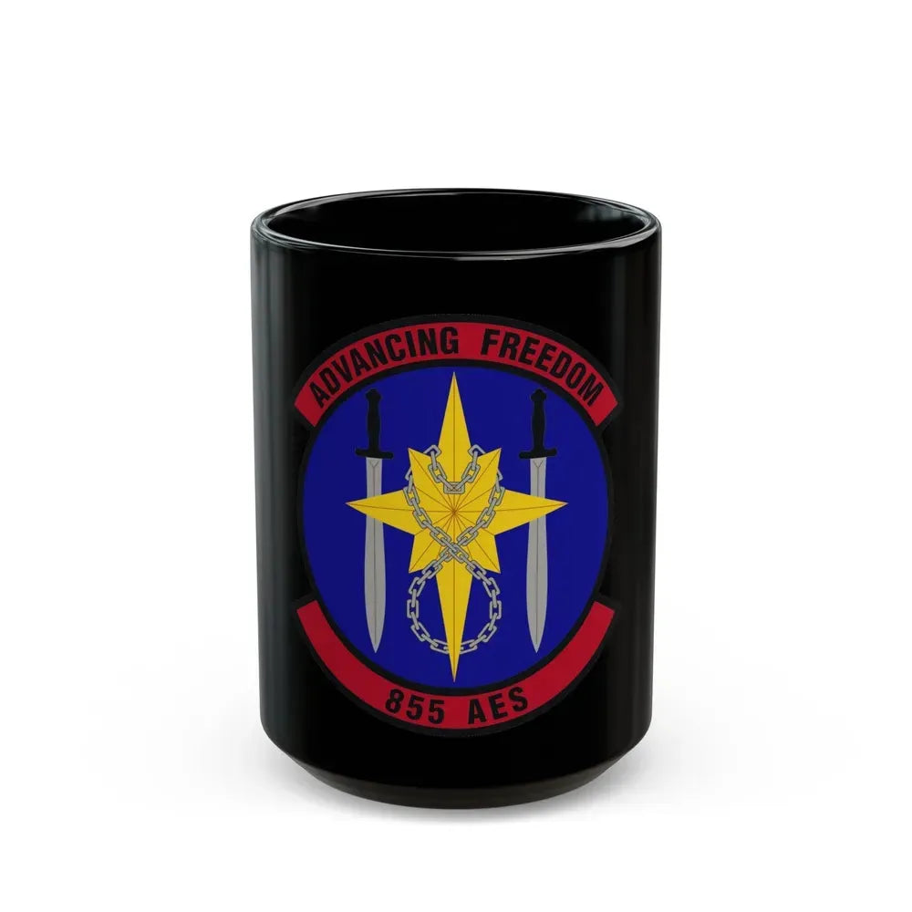 855th Air Expeditionary Squadron (U.S. Air Force) Black Coffee Mug 15oz - Go Mug Yourself