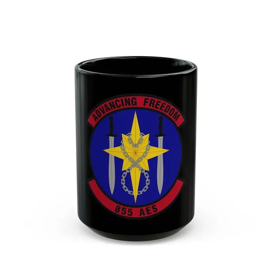 855th Air Expeditionary Squadron (U.S. Air Force) Black Coffee Mug 15oz - Go Mug Yourself