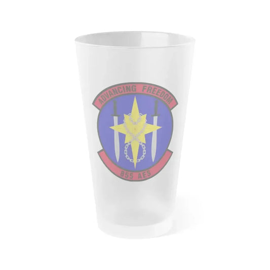 855th Air Expeditionary Squadron (U.S. Air Force) Frosted Pint Glass 16oz Default Title - Go Mug Yourself