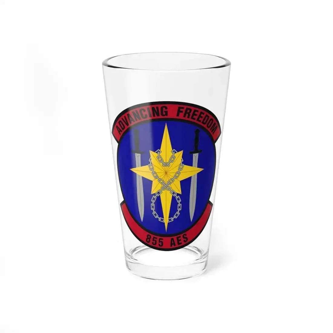 855th Air Expeditionary Squadron (U.S. Air Force) Pint Glass 16oz 16oz - Go Mug Yourself