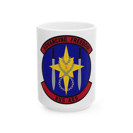 855th Air Expeditionary Squadron (U.S. Air Force) White Coffee Mug 15oz - Go Mug Yourself
