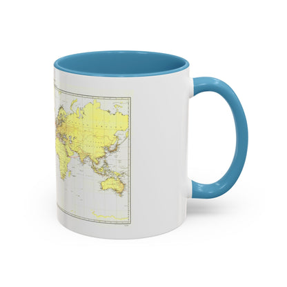 Submarine Cables of the World (1896) (Map) Accent Coffee Mug