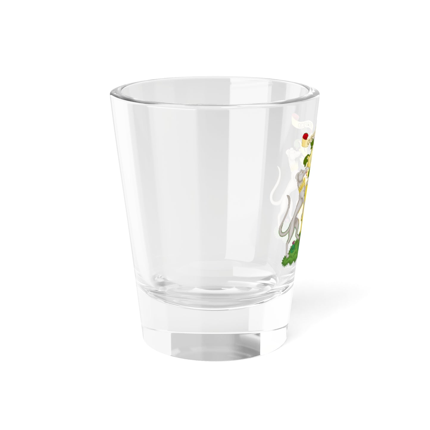 Hunter of Hunterston coat of arms (Scotland) (Coat of Arms) Shot Glass 1.5oz