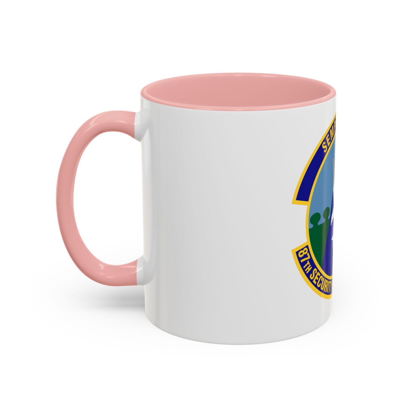 87 Security Forces Squadron AMC (U.S. Air Force) Accent Coffee Mug