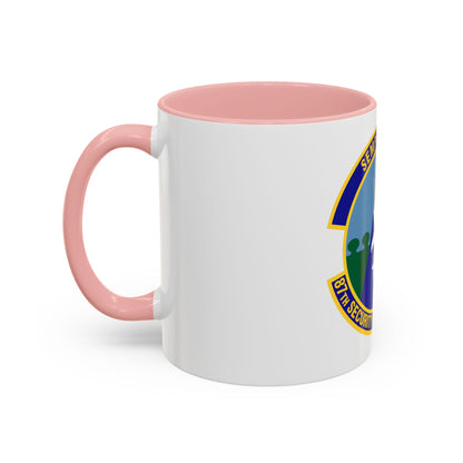 87 Security Forces Squadron AMC (U.S. Air Force) Accent Coffee Mug