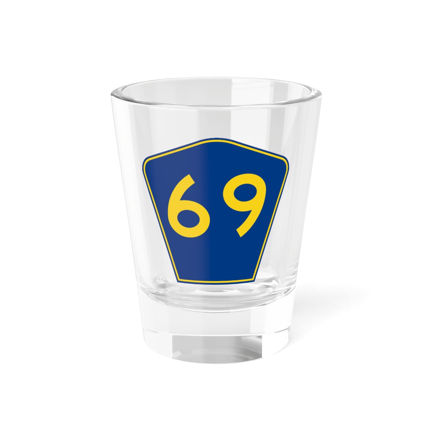 PR secondary 69 (Puerto Rico) (Road Sign) Shot Glass 1.5oz