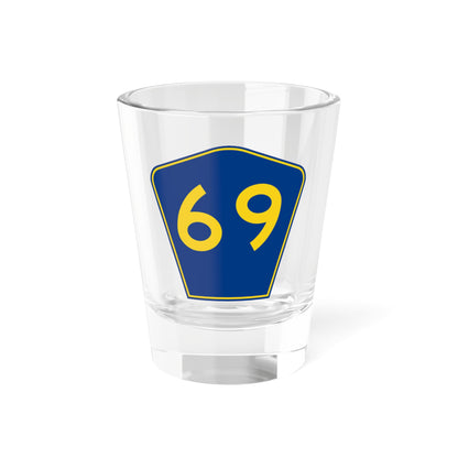 PR secondary 69 (Puerto Rico) (Road Sign) Shot Glass 1.5oz