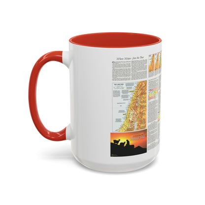 Middle East - The Peoples 2 (1972) (Map) Accent Coffee Mug