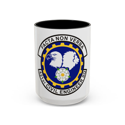 421st Civil Engineer Squadron (U.S. Air Force) Accent Coffee Mug