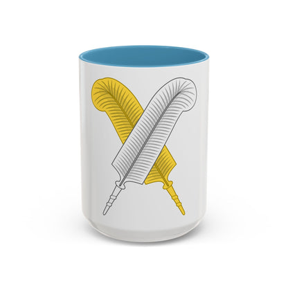 Crossed Feather Badge of Henry VI - Accent Coffee Mug