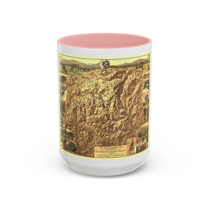 USA - New Hampshire's White Mountains (1937) (Map) Accent Coffee Mug