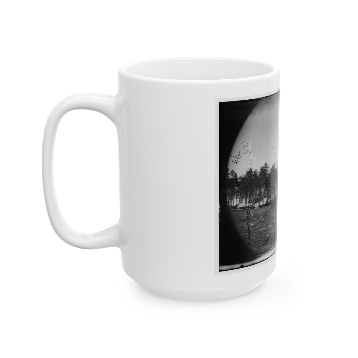 Brandy Station, Virginia. Army Of The Potomac. Western Half Of The Camp. Chapel In Foreground (U.S. Civil War) White Coffee Mug
