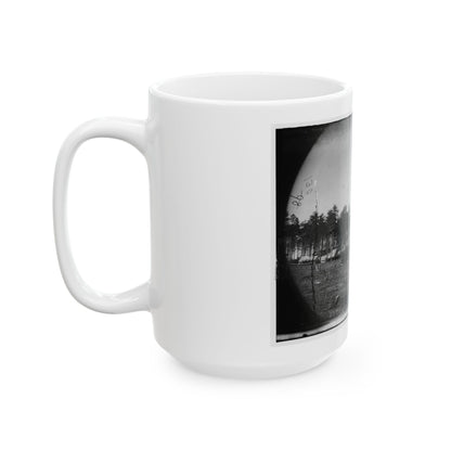 Brandy Station, Virginia. Army Of The Potomac. Western Half Of The Camp. Chapel In Foreground (U.S. Civil War) White Coffee Mug