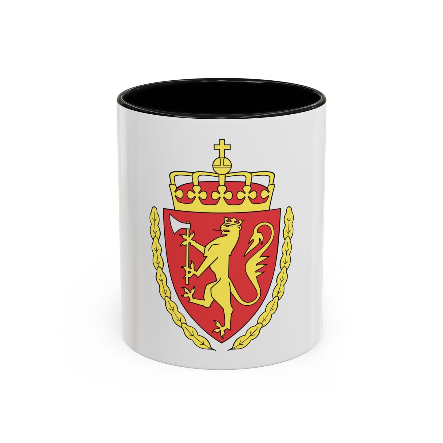 Coat of arms of the Norwegian Customs Service - Accent Coffee Mug