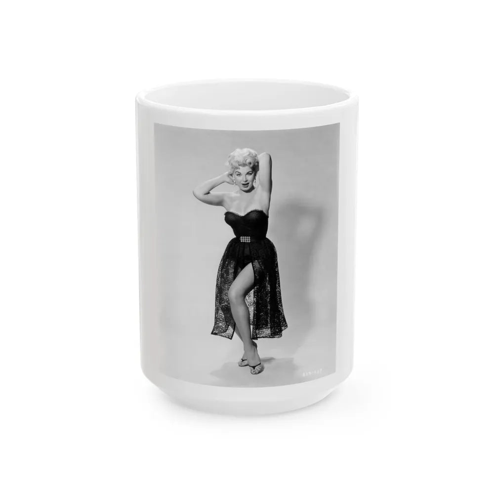 Barbara Nichols #518 (Vintage Female Icon) White Coffee Mug-15oz-Go Mug Yourself