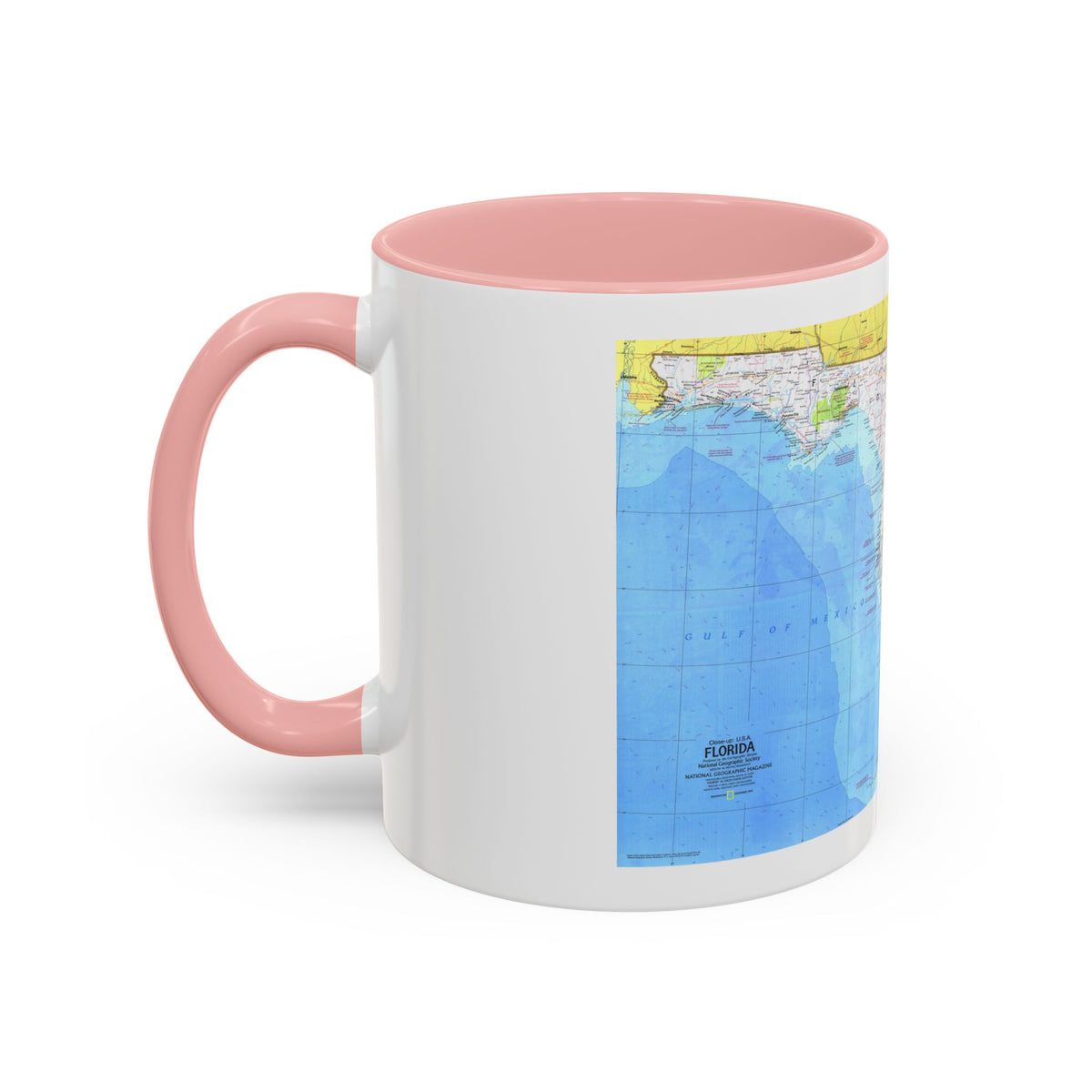 USA - Florida 1 (1973) (Map) Accent Coffee Mug