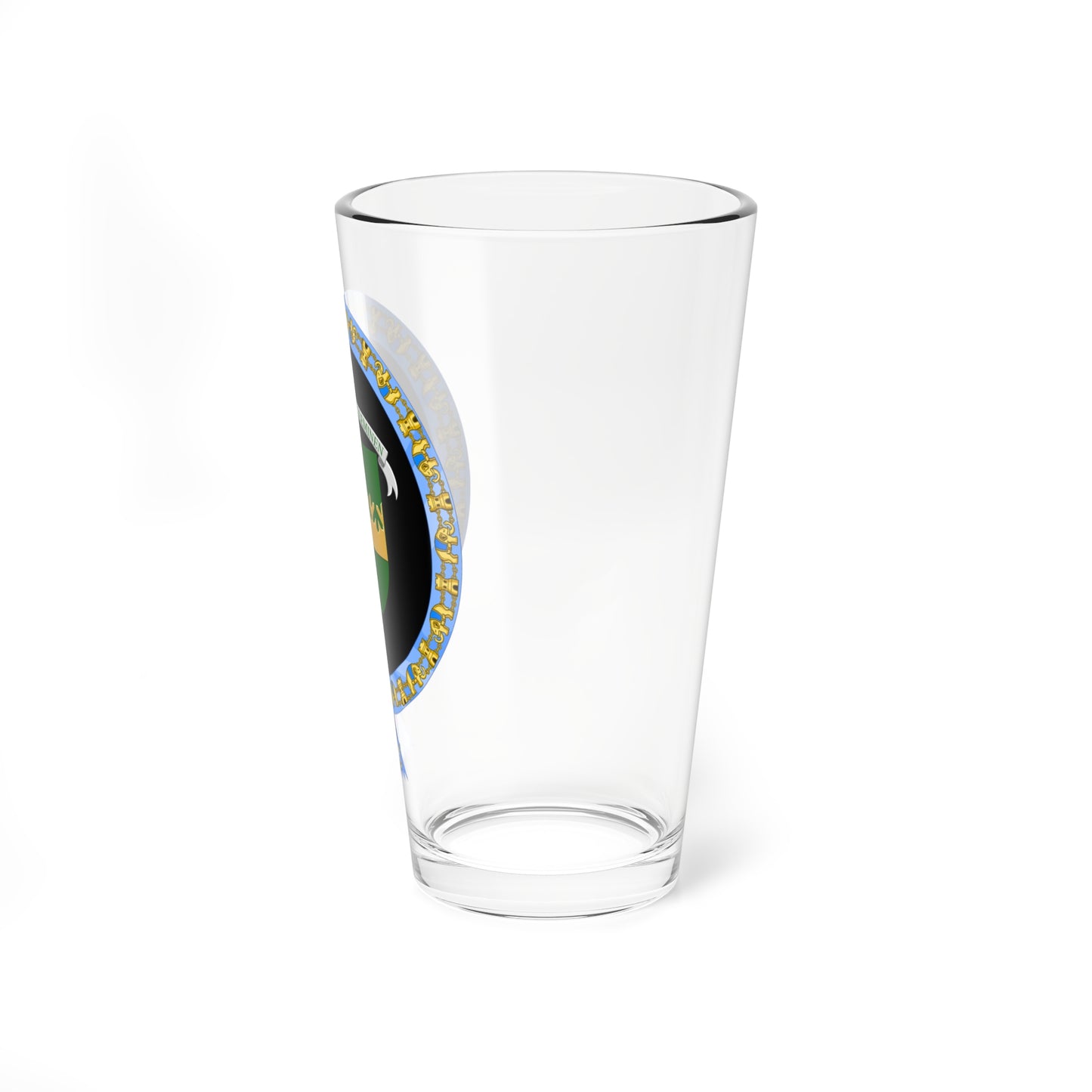 Coat of Arms of Urho Kaleva Kekkonen Order of the Elephant (Denmark) (Coat of Arms) Pint Glass 16oz