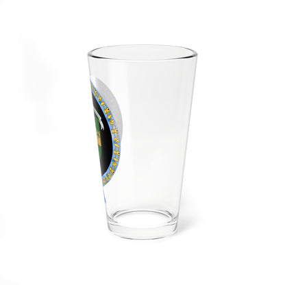 Coat of Arms of Urho Kaleva Kekkonen Order of the Elephant (Denmark) (Coat of Arms) Pint Glass 16oz