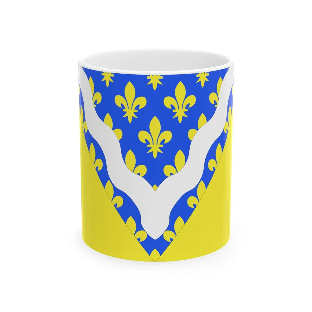 Flag of Val de Marne France 2 - White Coffee Mug-11oz-Go Mug Yourself