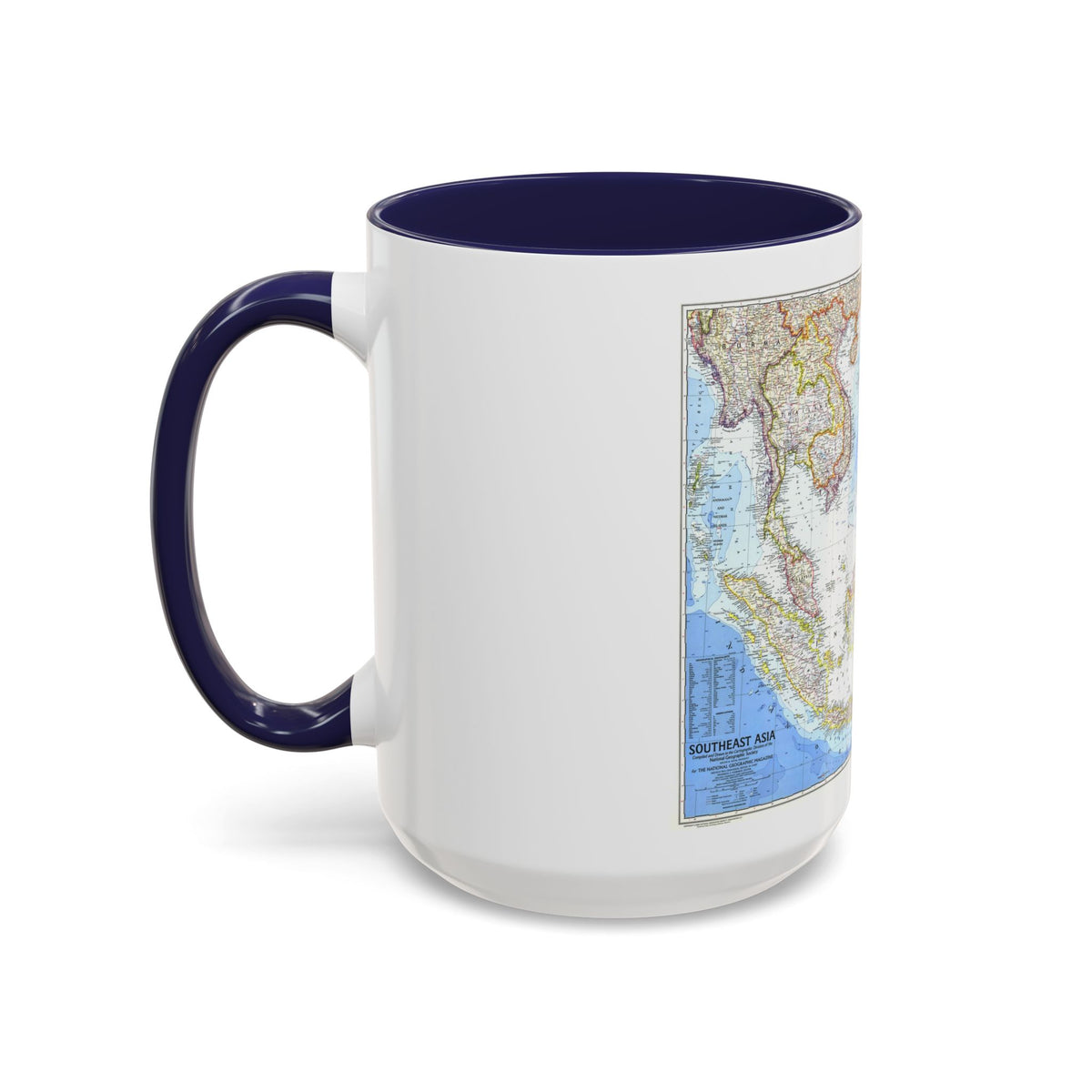 Asia - Southeast (1968) (Map) Accent Coffee Mug