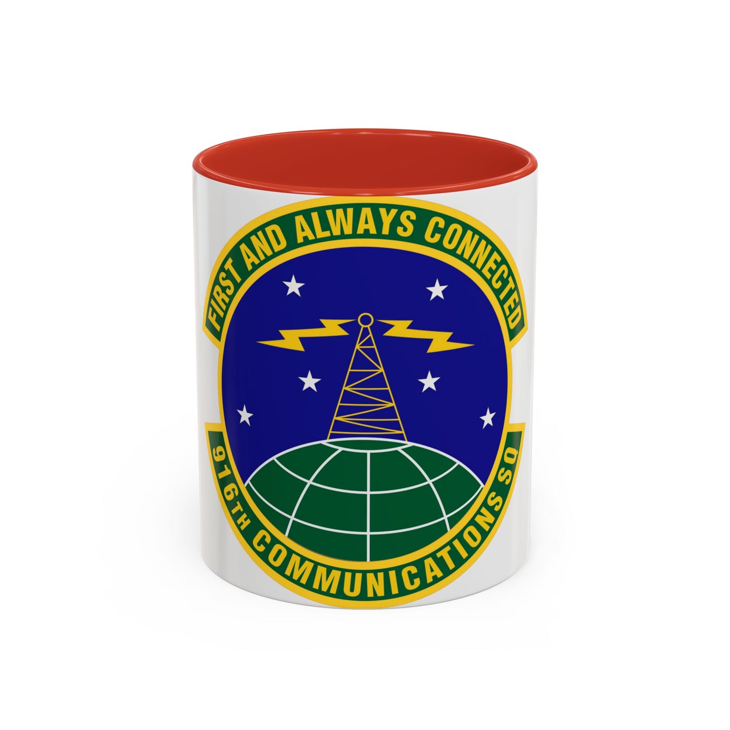 916th Communications Squadron (U.S. Air Force) Accent Coffee Mug