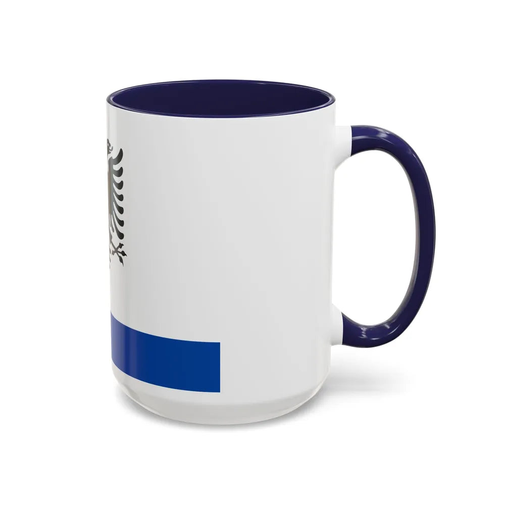 Government Ensign of Albania - Accent Coffee Mug-Go Mug Yourself