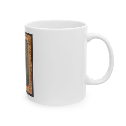 Two Brothers In Arms (U.S. Civil War) White Coffee Mug