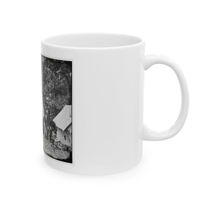 Fairfax Court House, Virginia. Capt. J.B. Howard, A.Q.M. And Group At Headquarters, Army Of The Potomac (U.S. Civil War) White Coffee Mug