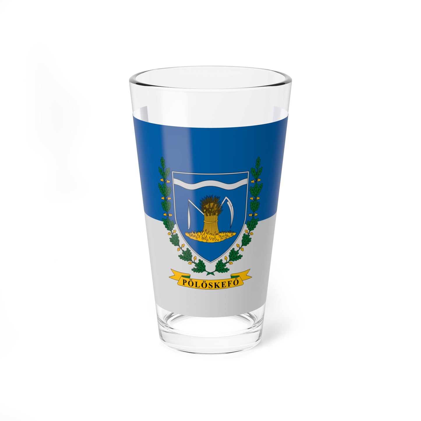 Flag of Poloskefo (Hungary) Pint Glass 16oz