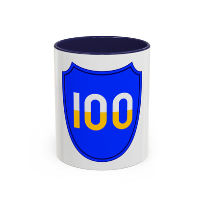 100th Infantry Division SSI (U.S. Army) Accent Coffee Mug