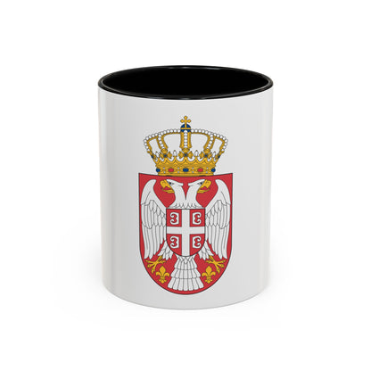 Coat of arms of Serbia 2 - Accent Coffee Mug