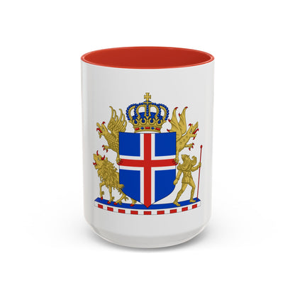 Kingdom of Iceland Coat of Arms - Accent Coffee Mug
