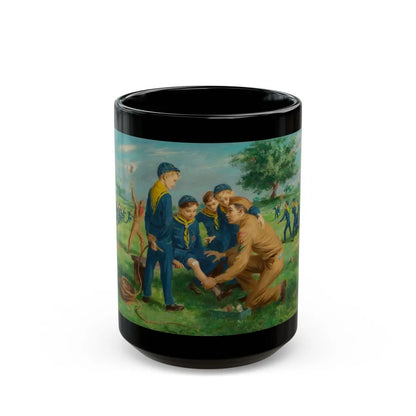 Boy Scouts - A Learning Opportunity - Black Coffee Mug-15oz-Go Mug Yourself