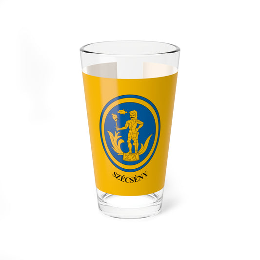 Flag of Szecseny (Hungary) Pint Glass 16oz