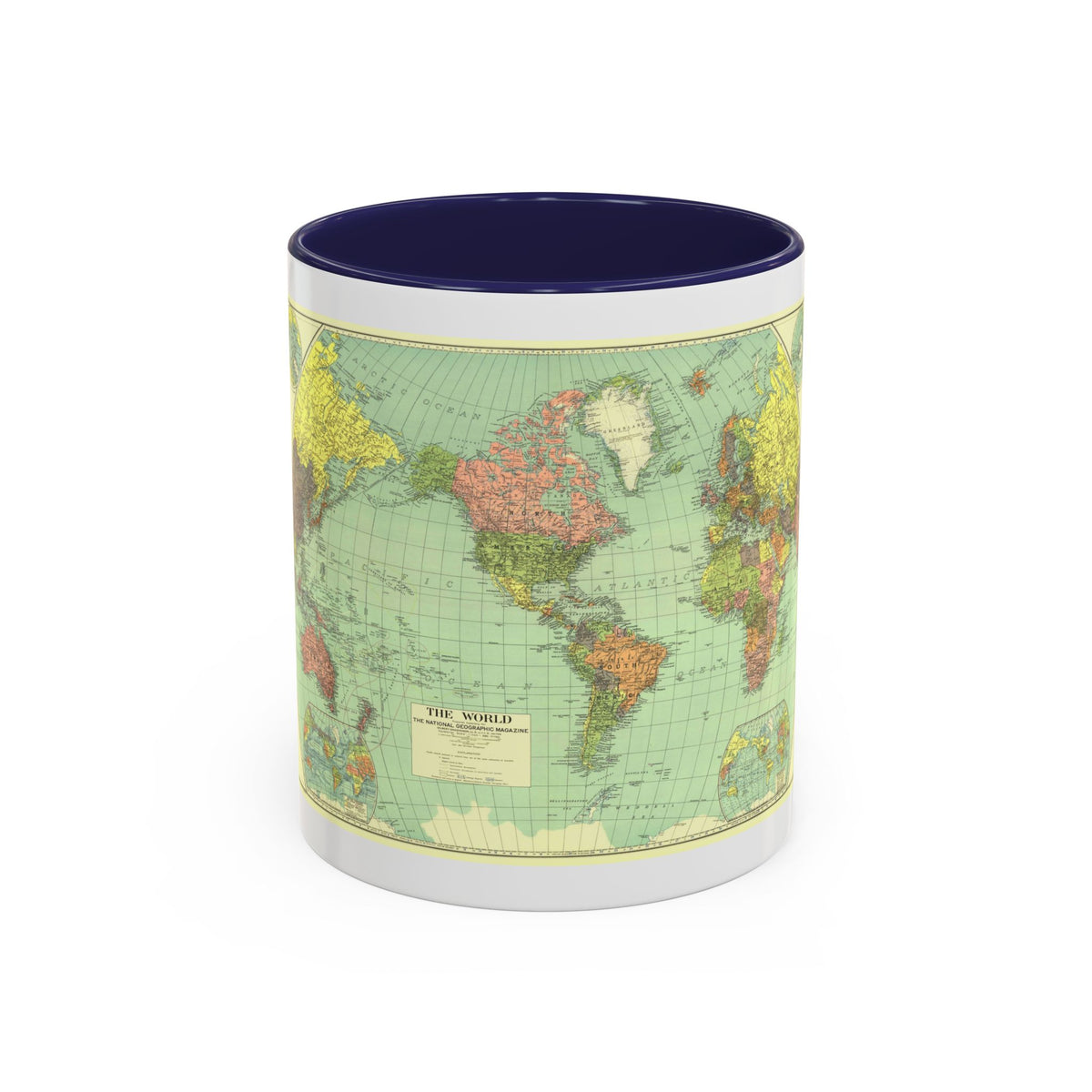 World Map (1932) (Map) Accent Coffee Mug