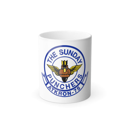 Second VA 75 ATKRON 75 The Sunday Punchers (U.S. Navy) Color Changing Mug 11oz