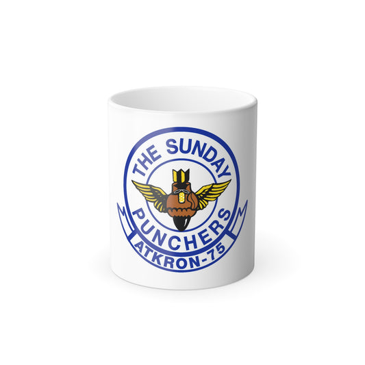 Second VA 75 ATKRON 75 The Sunday Punchers (U.S. Navy) Color Changing Mug 11oz