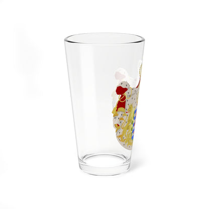 Greater-Coat-of-Arms-of-Luxembourg (Luxembourg) (Coat of Arms) Pint Glass 16oz