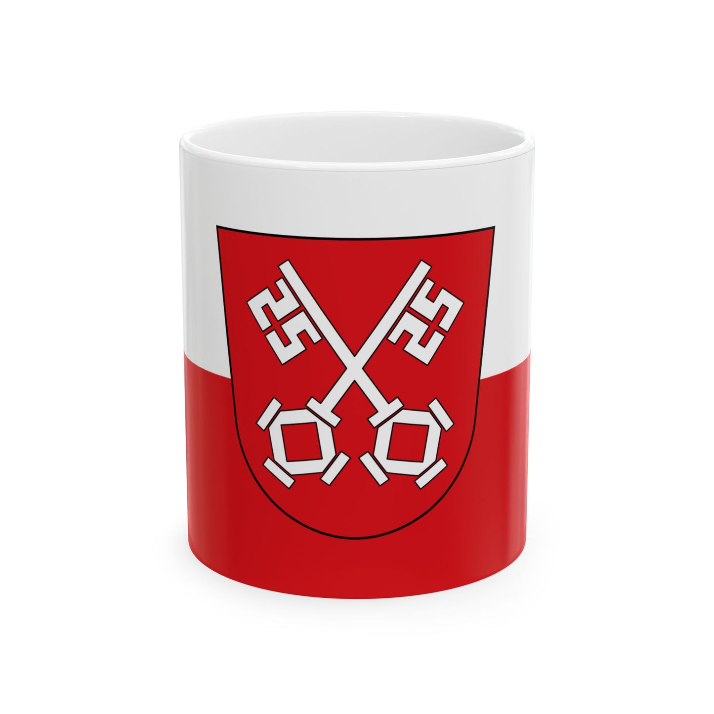 Flag of Regensburg 2 Germany - White Coffee Mug-11oz-Go Mug Yourself